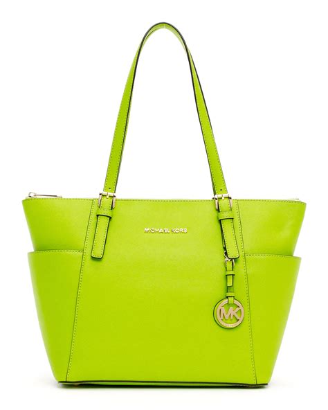 michael kors lime green handbag.